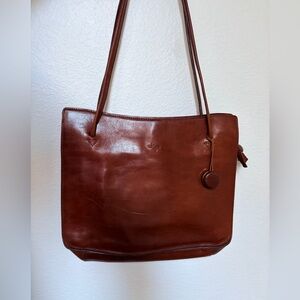 Monsac Brown Leather Women's Bag